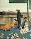 James Abbott McNeill Whistler Variations in Flesh Colour and Green The Balcony painting